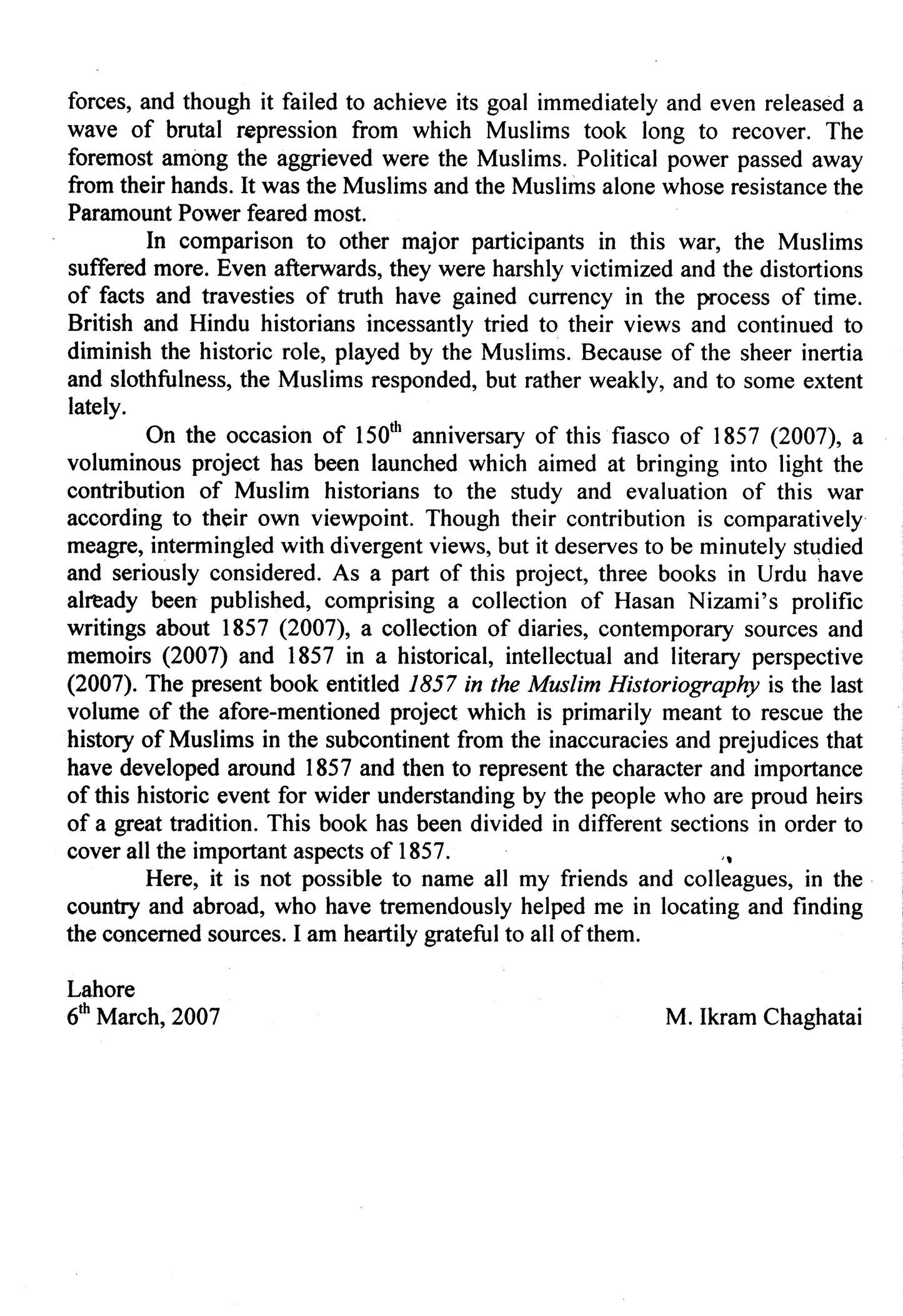 1857 In The Muslim Historiography  [English]