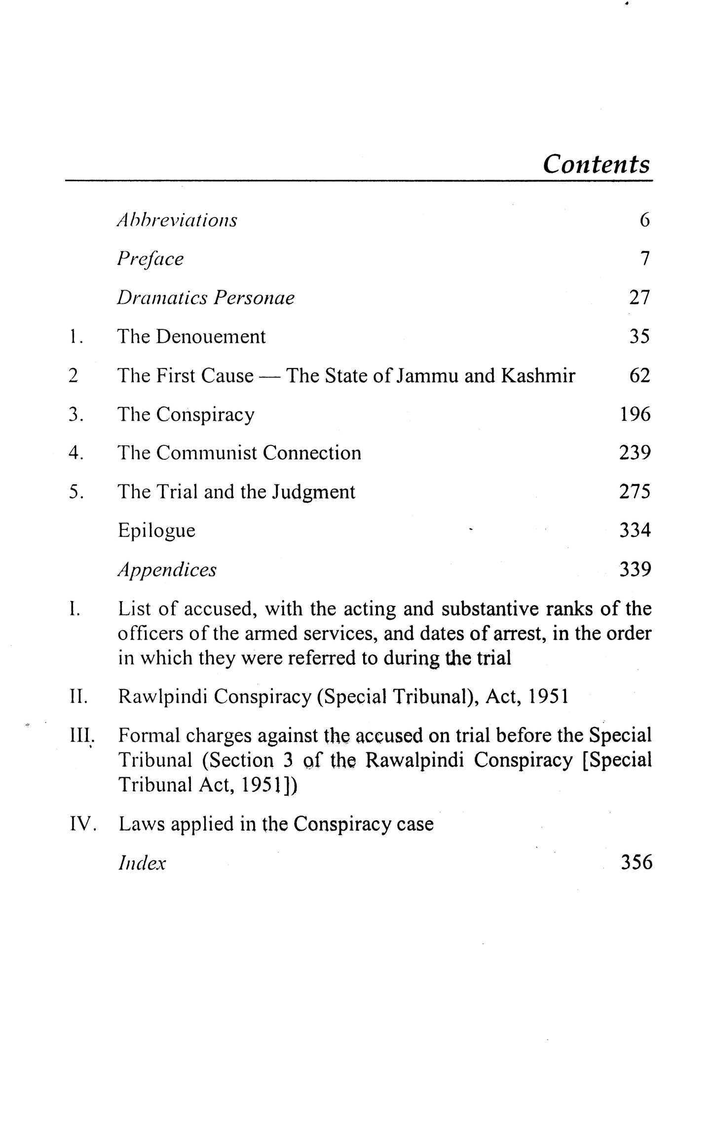 Times & Trial Of The Rawalpindi Conspiracy 1951  [English]