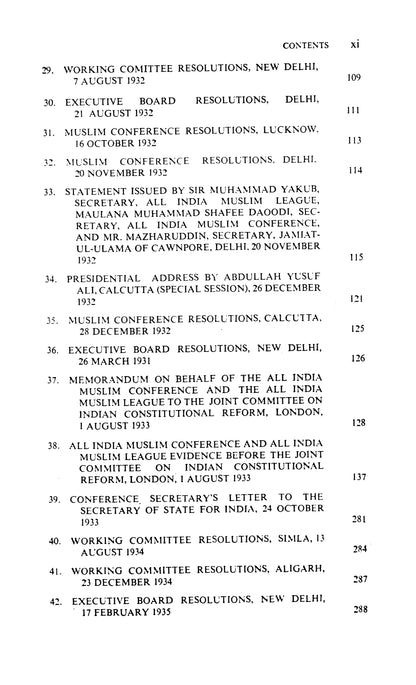 The All India Muslim Conference 1928-1935  [English]