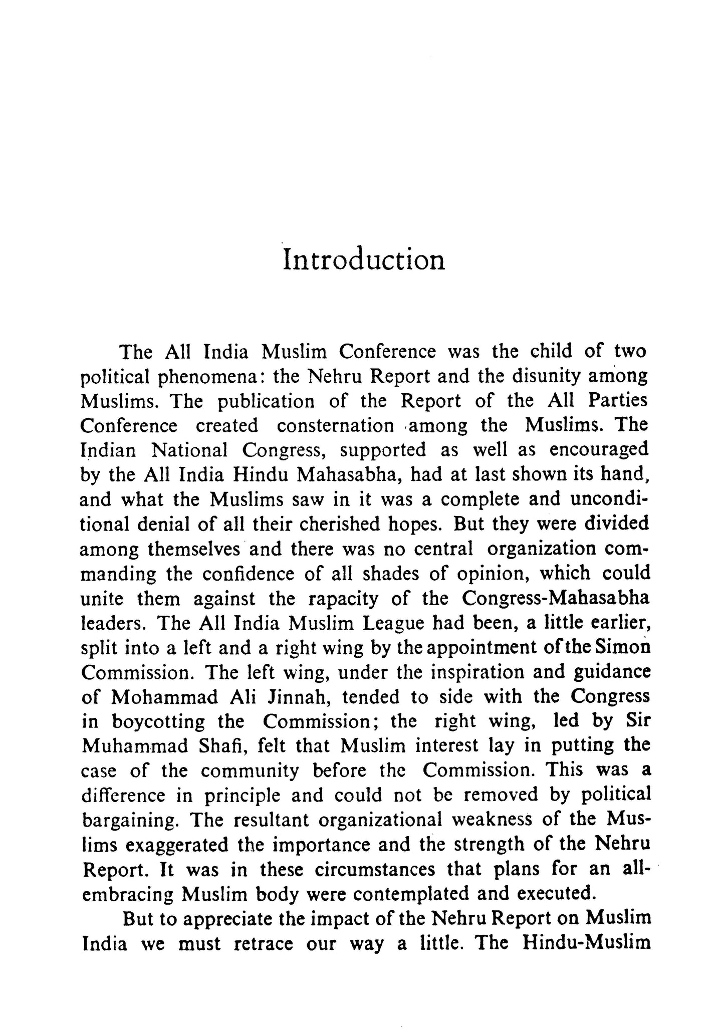 The All India Muslim Conference 1928-1935  [English]