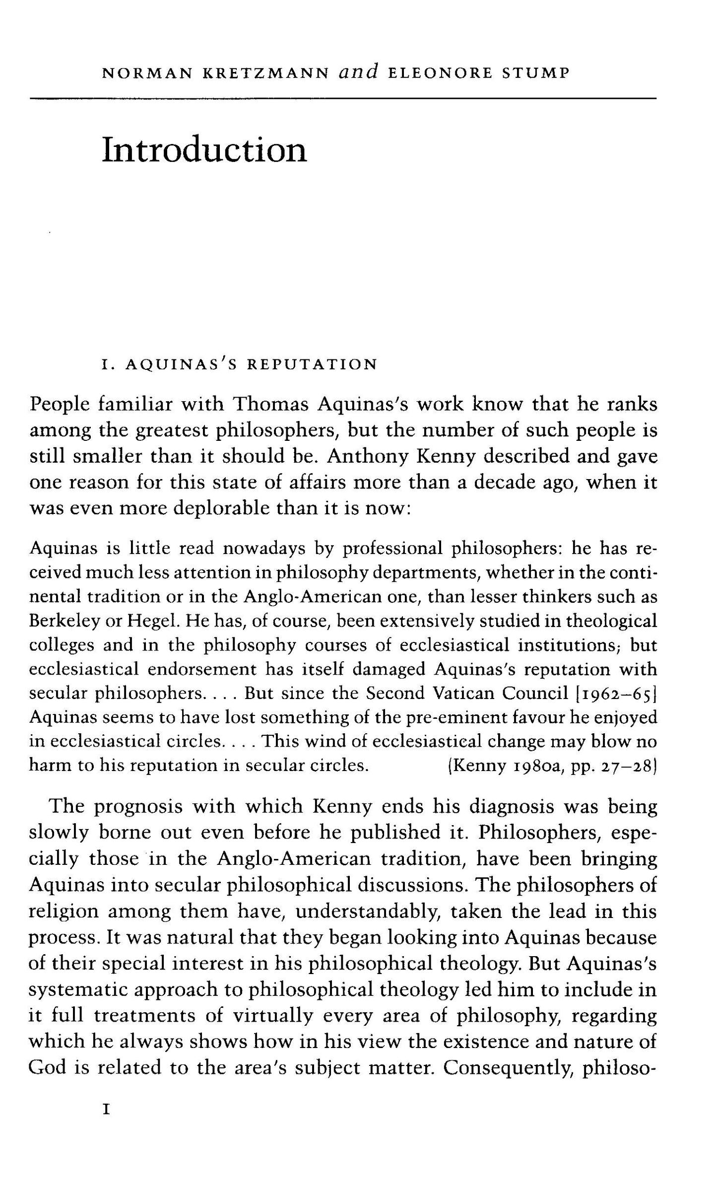 The Cambridge Companion To Aquinas - Norman Kretzmann And Eleonore Stump [English]