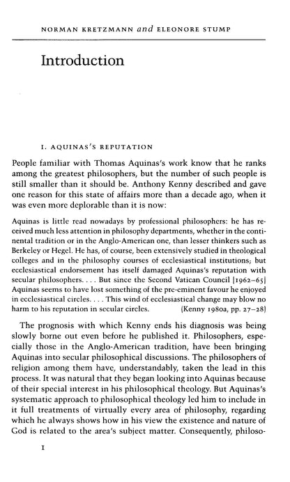 The Cambridge Companion To Aquinas - Norman Kretzmann And Eleonore Stump [English]