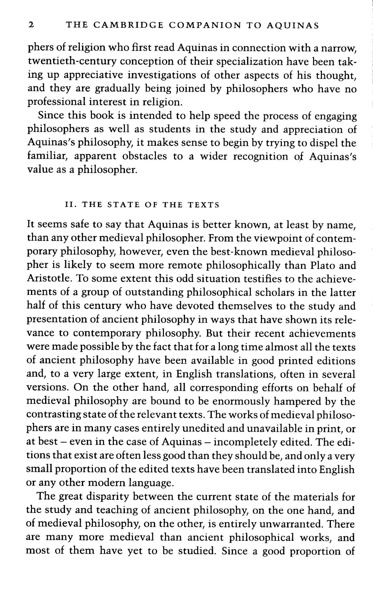 The Cambridge Companion To Aquinas - Norman Kretzmann And Eleonore Stump [English]