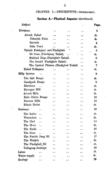 Gazetteer Of The Attock Distt. 1930  [English]