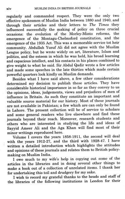 Muslim India In British Journals  [English]