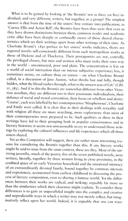 The Cambridge Companion To The Brontes - Heather Glen [English]