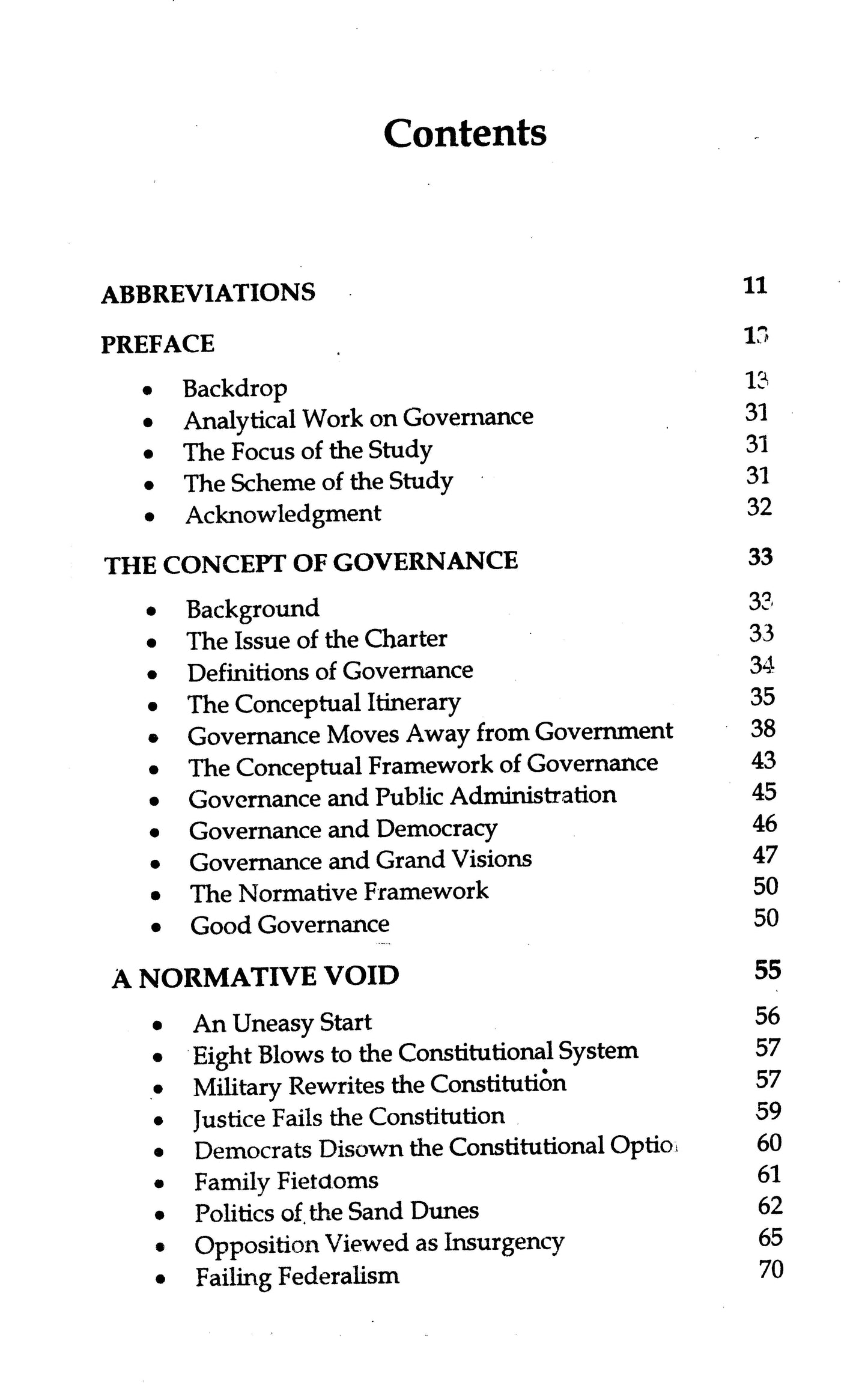 Governance Deficit A Case Study Of Pakistan  [English]