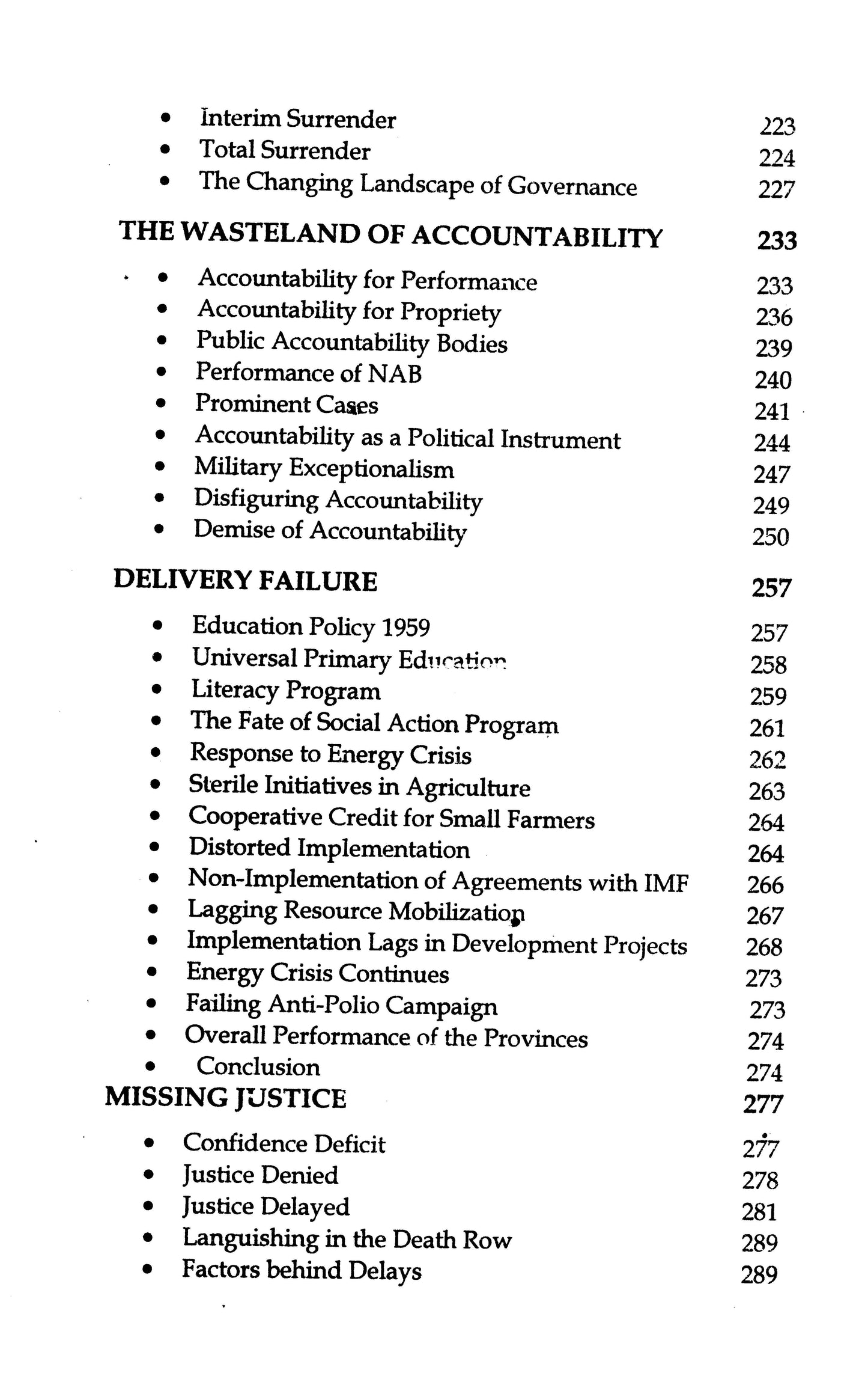 Governance Deficit A Case Study Of Pakistan  [English]