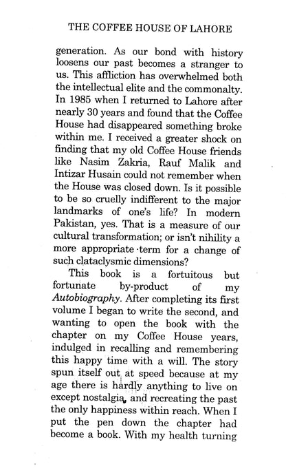 The Coffee House Of Lahore  [English]