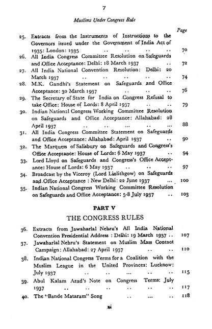 Muslims Under Congress Rule 1937-1939  [English]