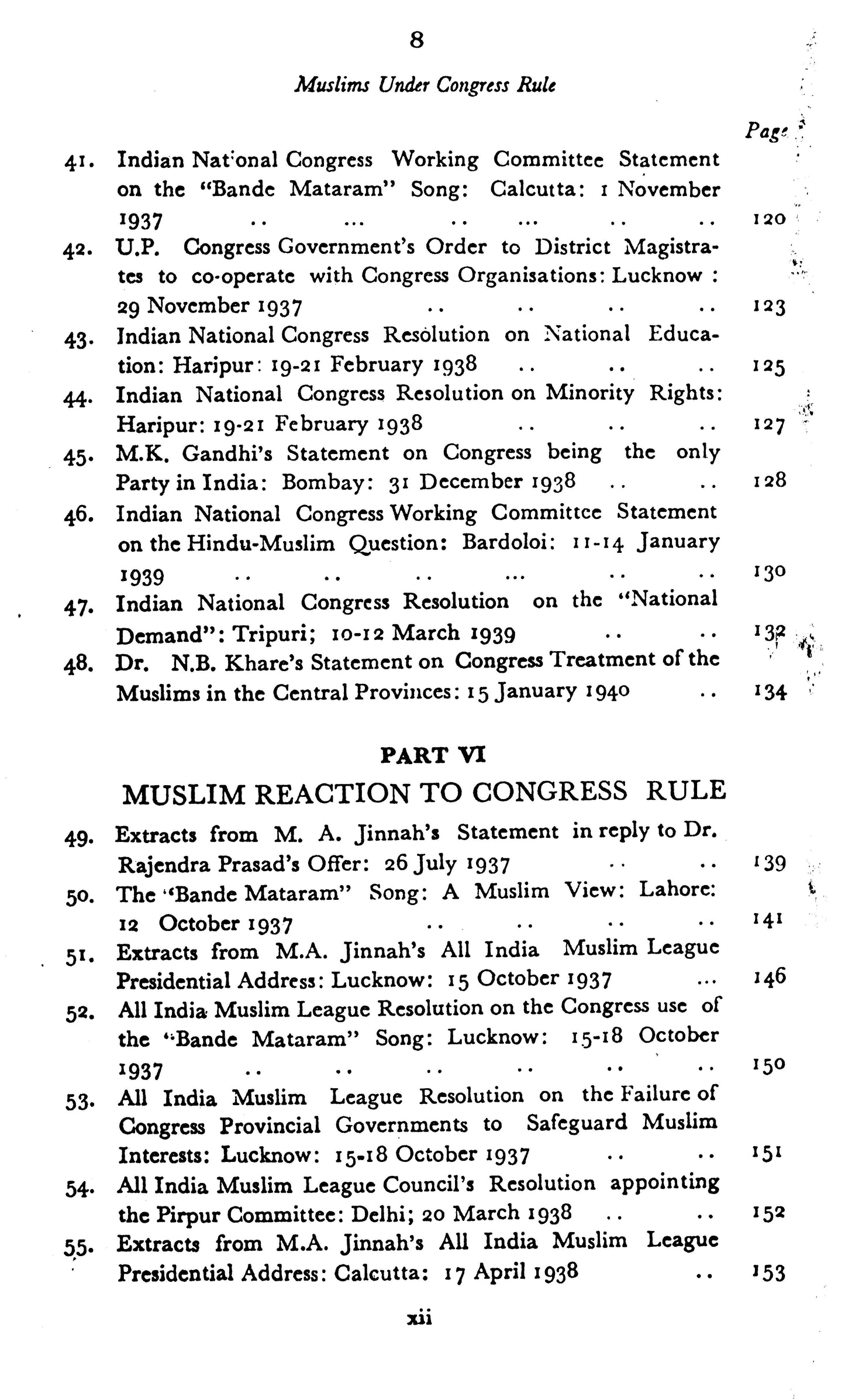 Muslims Under Congress Rule 1937-1939  [English]