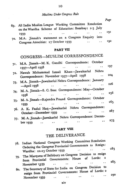 Muslims Under Congress Rule 1937-1939  [English]