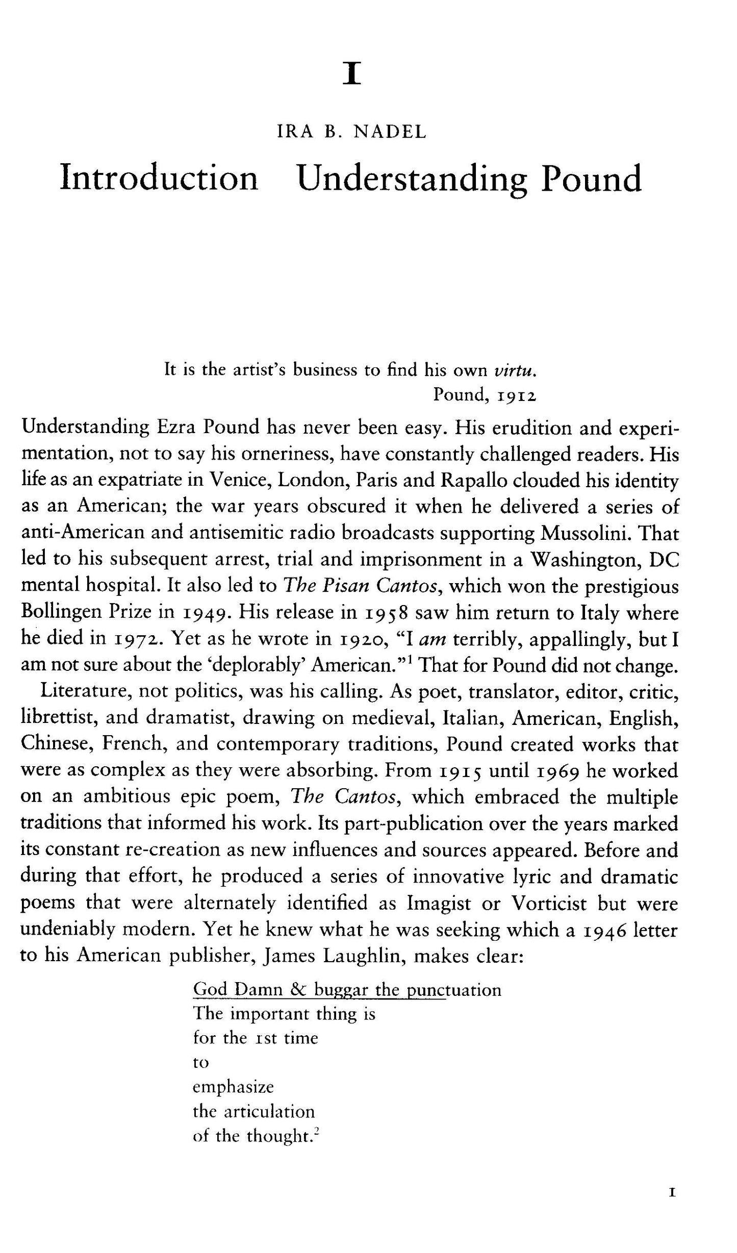 The Cambridge Companion To Ezra Pound - Ira B. Nadel [English]