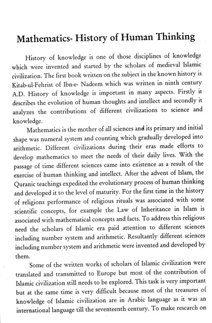 Father Of Algebra Muhamad Bin Musa Al-Khawarizmi  [English]