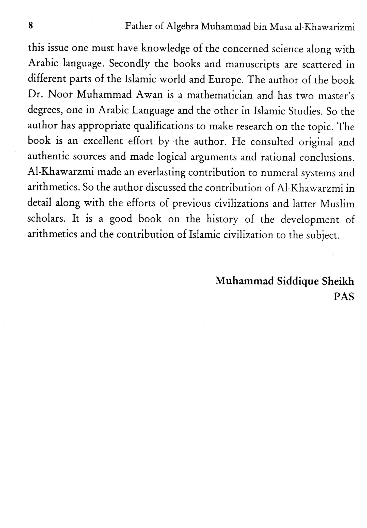 Father Of Algebra Muhamad Bin Musa Al-Khawarizmi  [English]