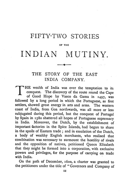 Fifty Two Stories Of The Indian Mutiny  [English]