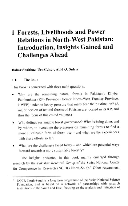 Forests, Livelihoods And Power Relations In N W  [English]