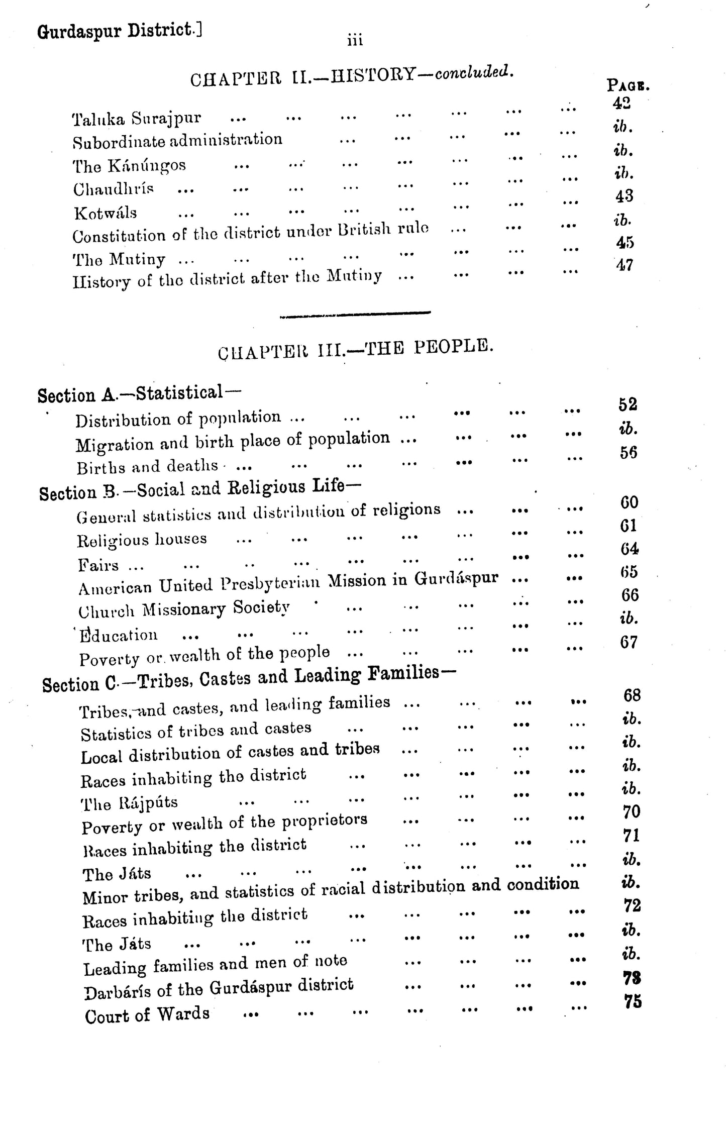 Gazetteer Of The Gurdaspur Dist.1891-92  [English]