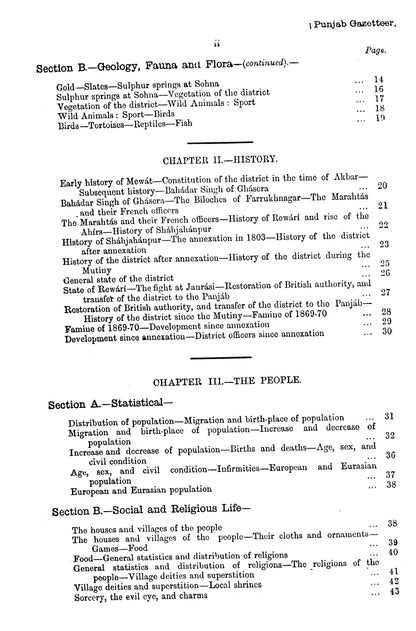 Gazetteer Of The Gurgaon District 1883-84  [English]