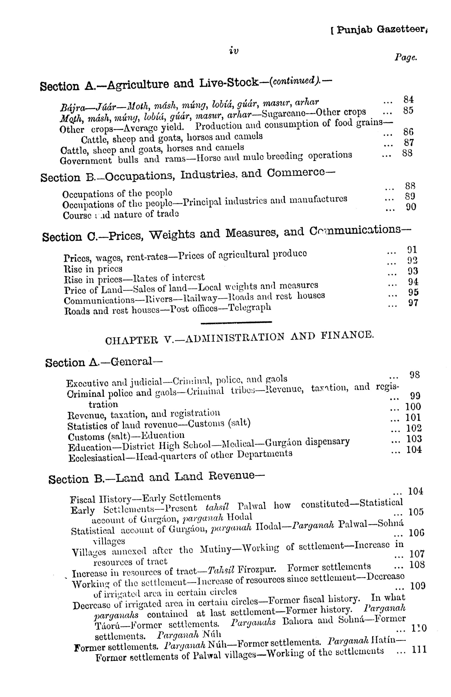 Gazetteer Of The Gurgaon District 1883-84  [English]