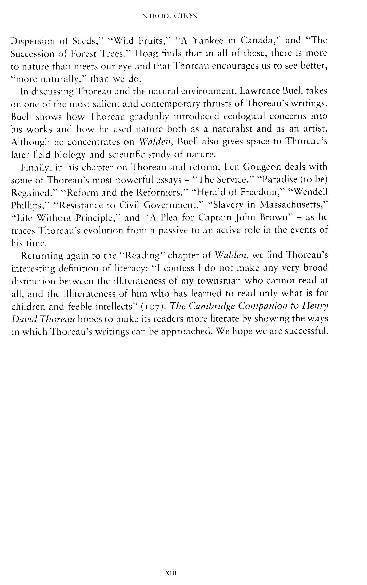 The Cambridge Companion To Henry David Thoreau - Joel Myerson [English]