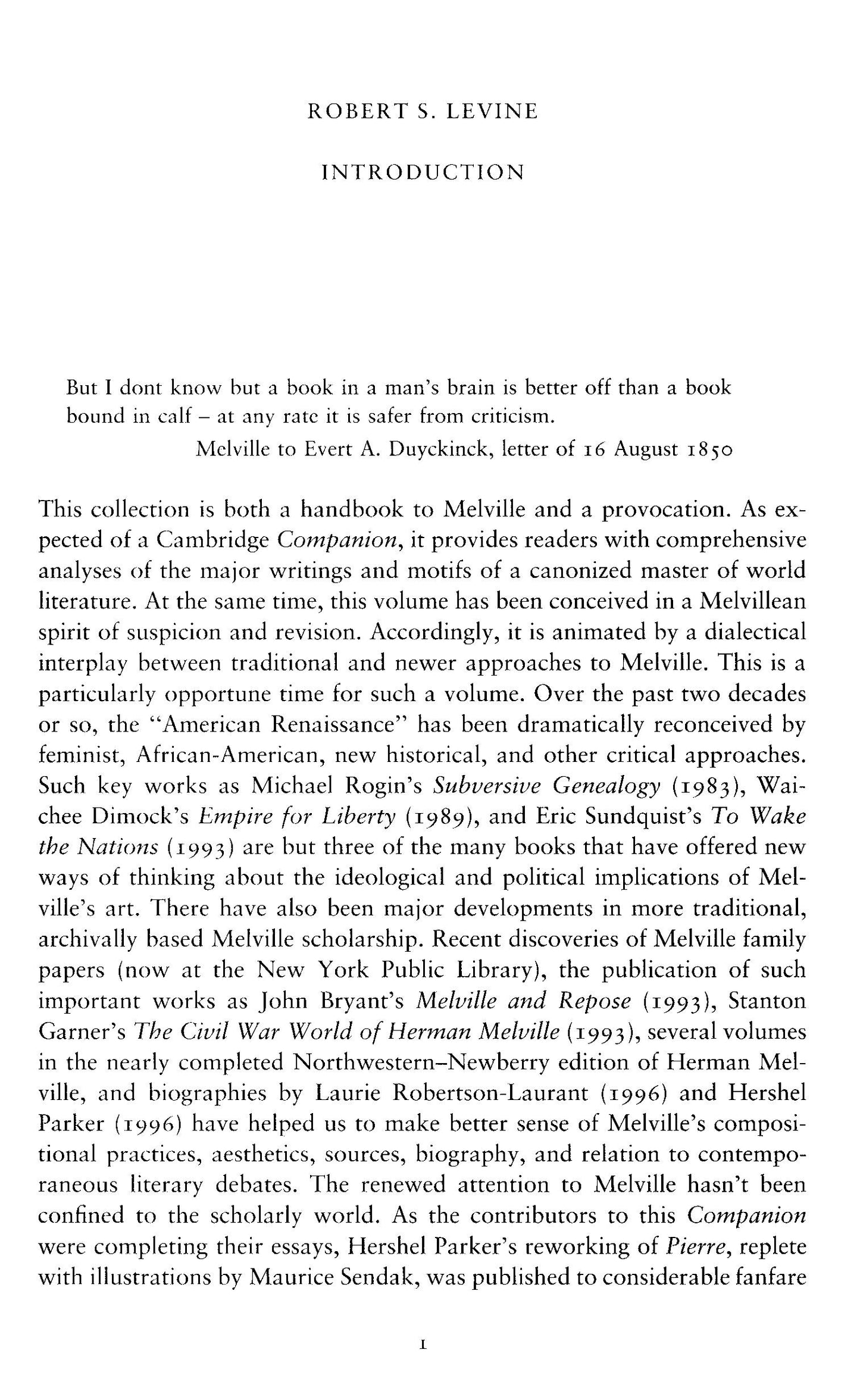 The Cambridge Companion To Herman Melville - Robert S. Levine [English]