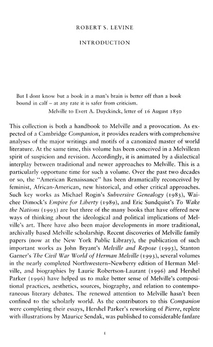 The Cambridge Companion To Herman Melville - Robert S. Levine [English]