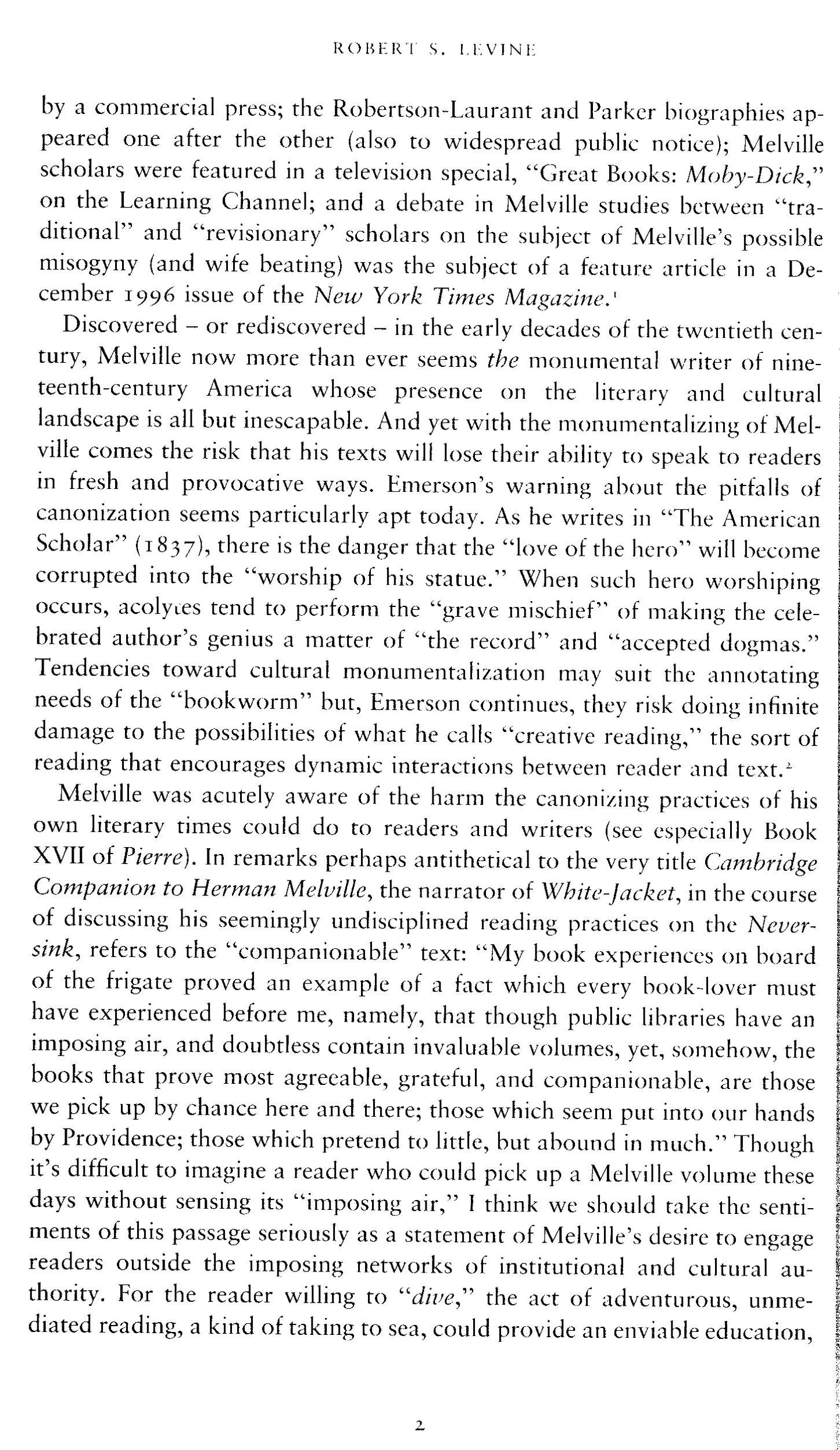 The Cambridge Companion To Herman Melville - Robert S. Levine [English]