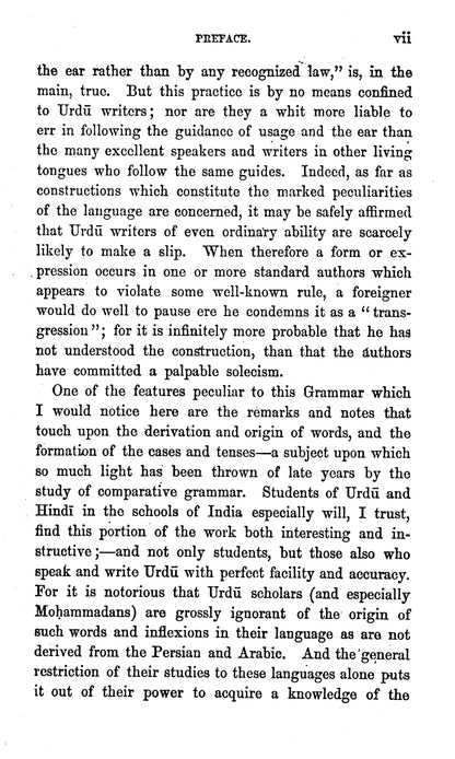 A Grammar Of Hindustani Or Urdu Language  [English]