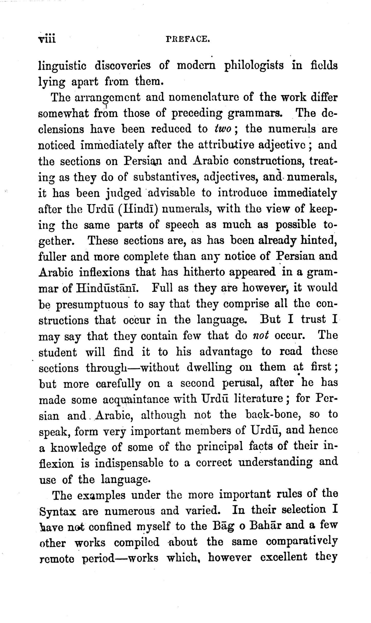 A Grammar Of Hindustani Or Urdu Language  [English]