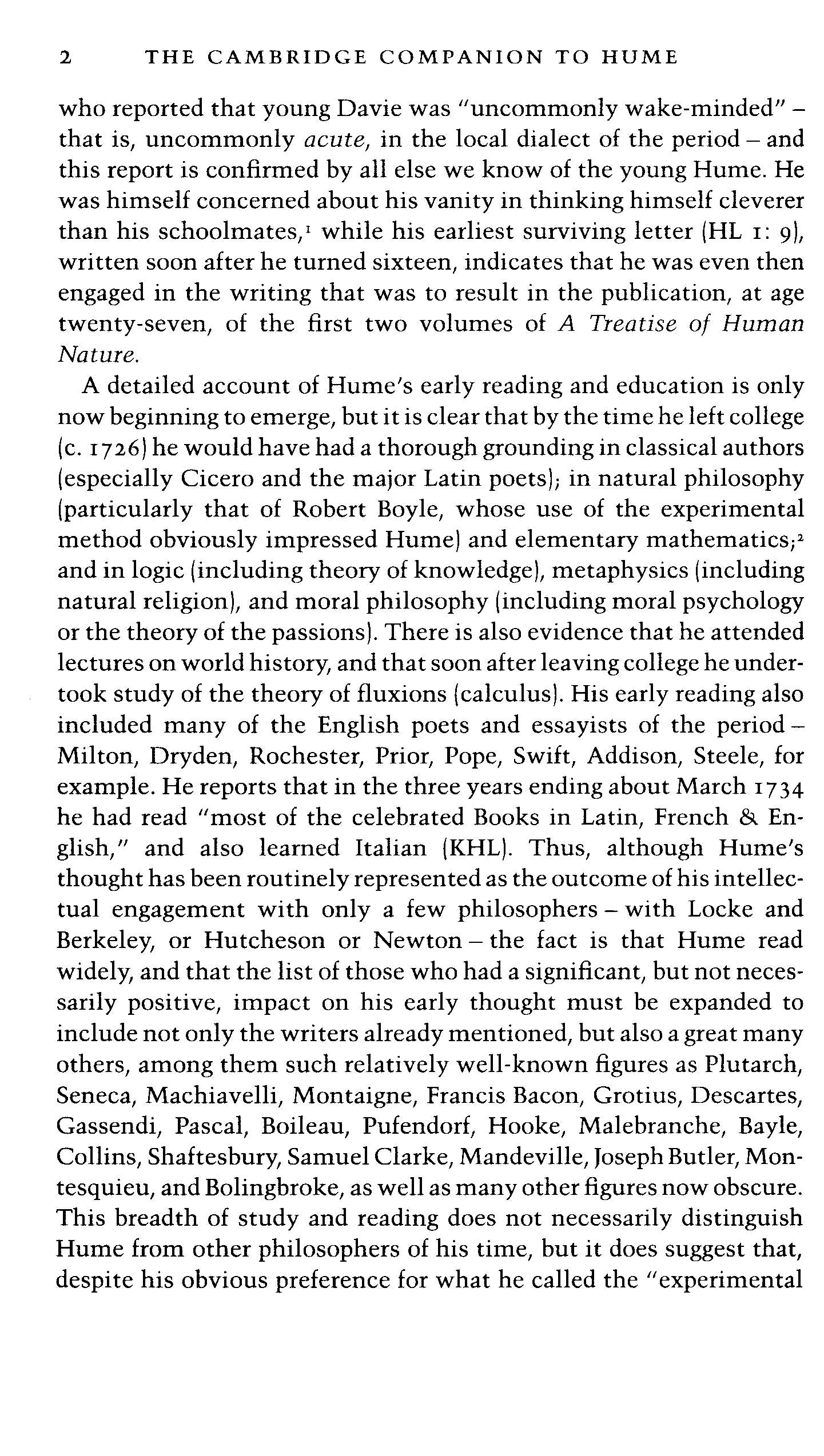 The Cambridge Companion To Hume - David Fate Norton [English]