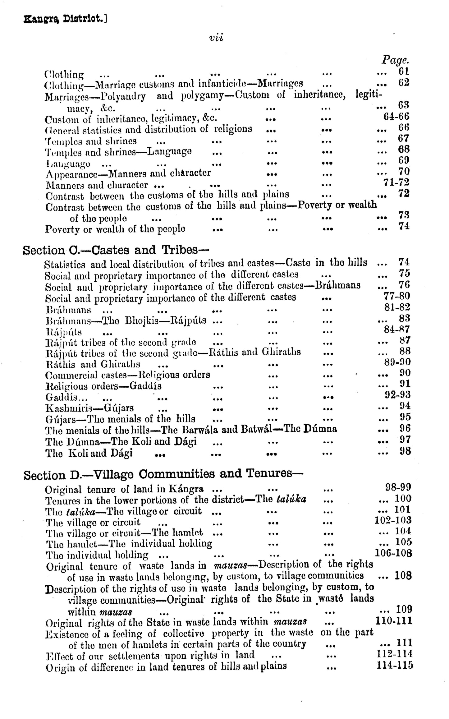 Gazetteer Of Kangra 1883-84 Kulu Lahaul & Spiti  [English]
