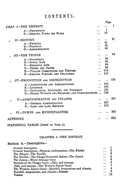 Gazetteer Of The Karnal District 1883-84  [English]