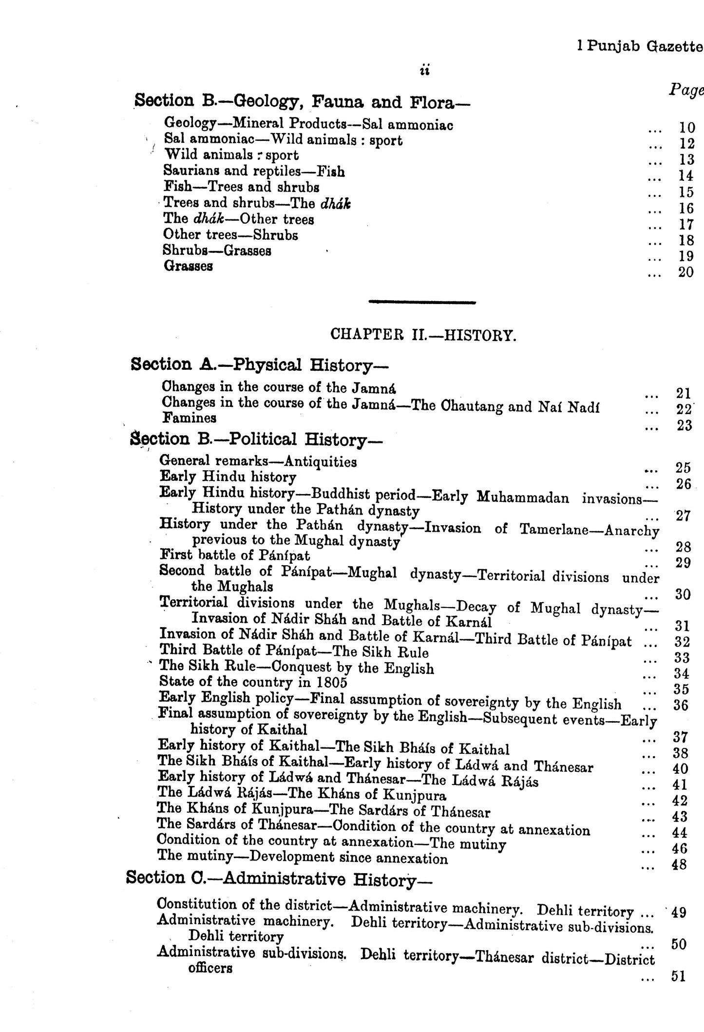 Gazetteer Of The Karnal District 1883-84  [English]