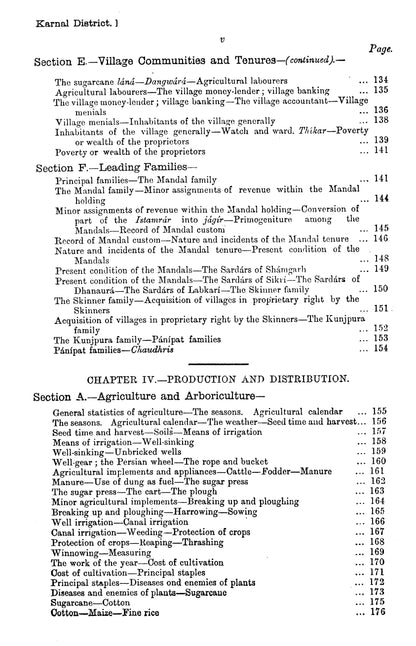 Gazetteer Of The Karnal District 1883-84  [English]