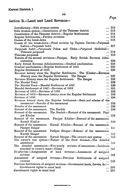 Gazetteer Of The Karnal District 1883-84  [English]