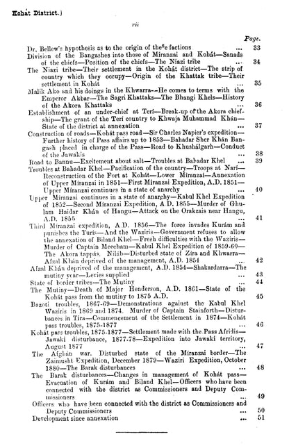 Gazetteer Of The Kohat Dist. 1883-84  [English]