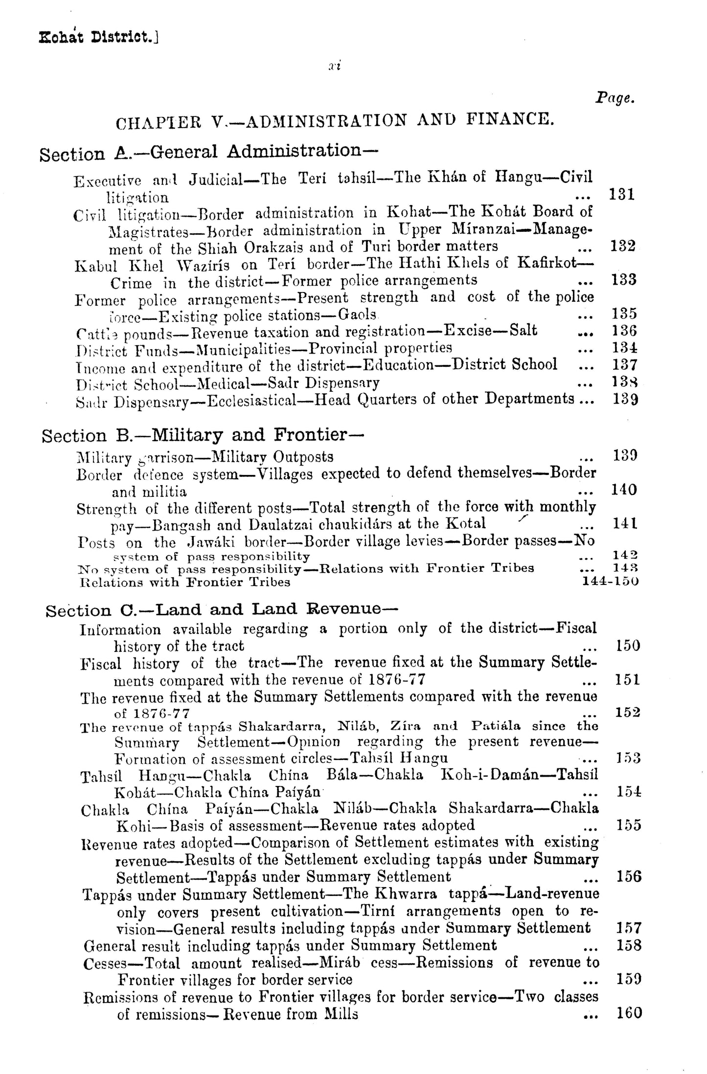 Gazetteer Of The Kohat Dist. 1883-84  [English]