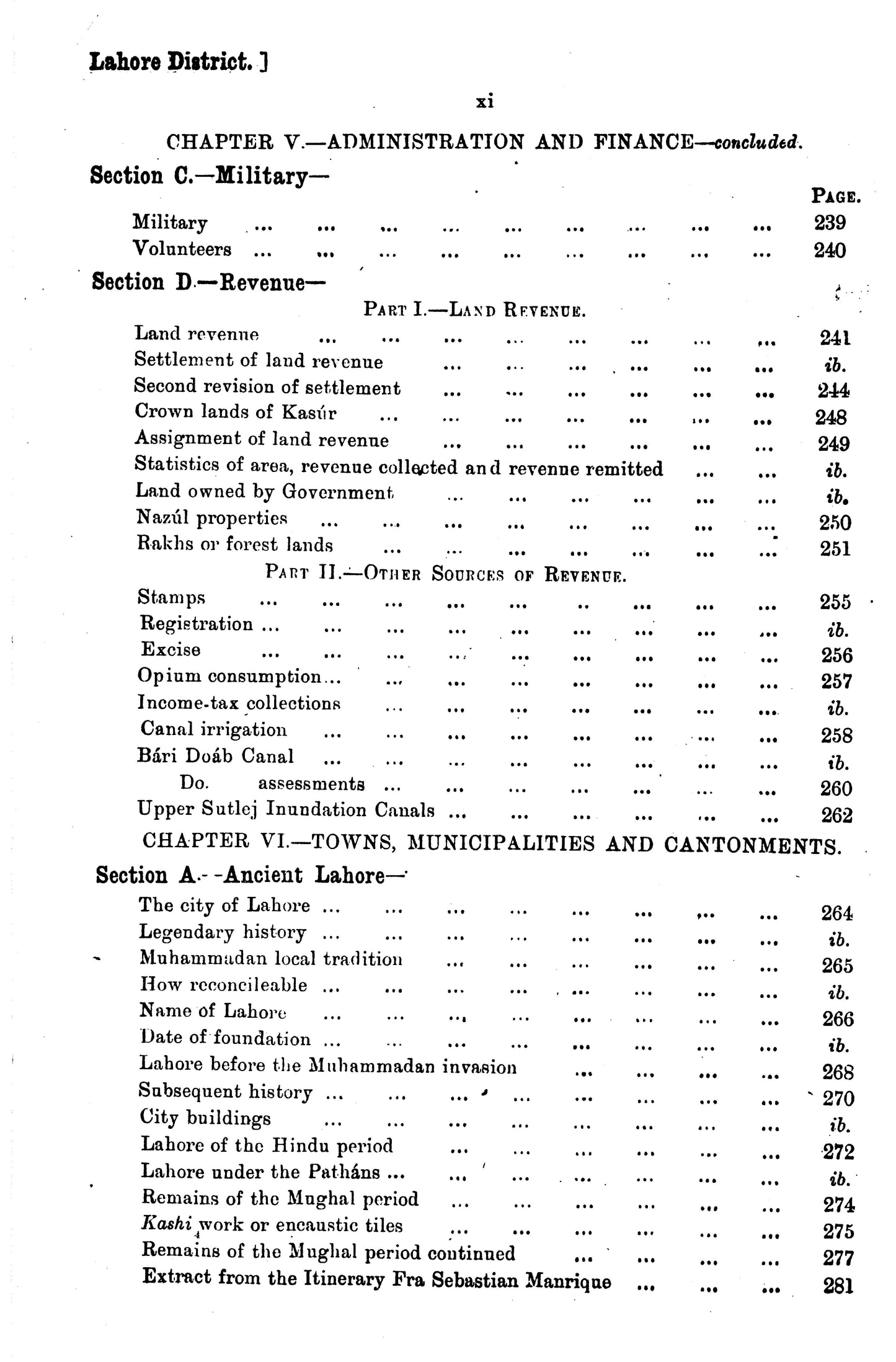 Gazetteer Of The Lahore District 1893-94  [English]