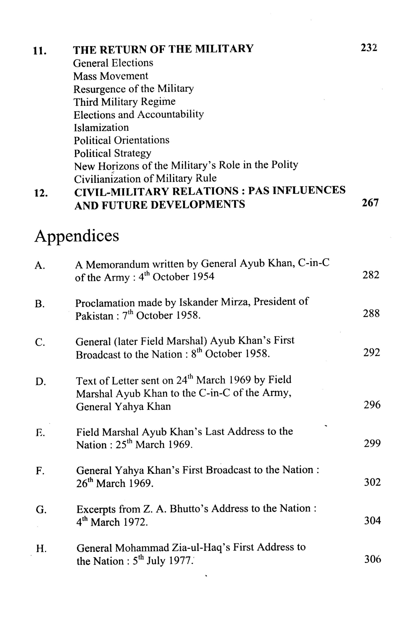 The Military & Politics In Pakistan 1947-1997  [English]