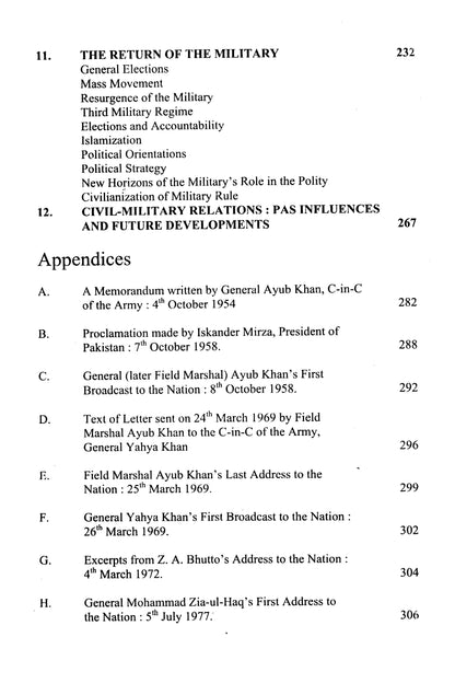 The Military & Politics In Pakistan 1947-1997  [English]