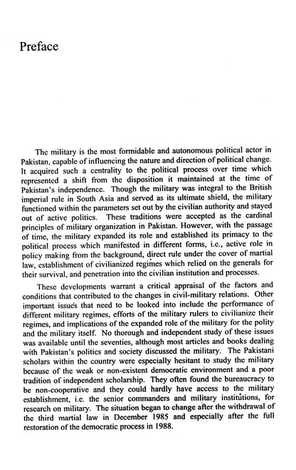 The Military & Politics In Pakistan 1947-1997  [English]