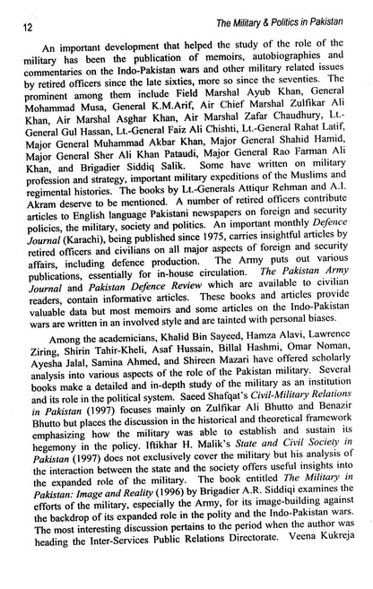 The Military & Politics In Pakistan 1947-1997  [English]