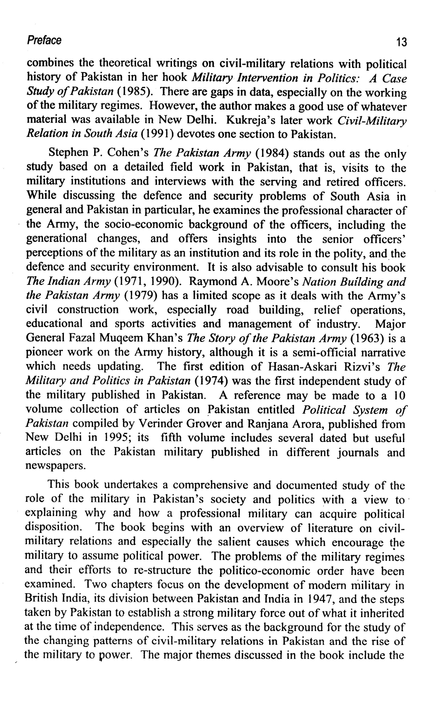 The Military & Politics In Pakistan 1947-1997  [English]