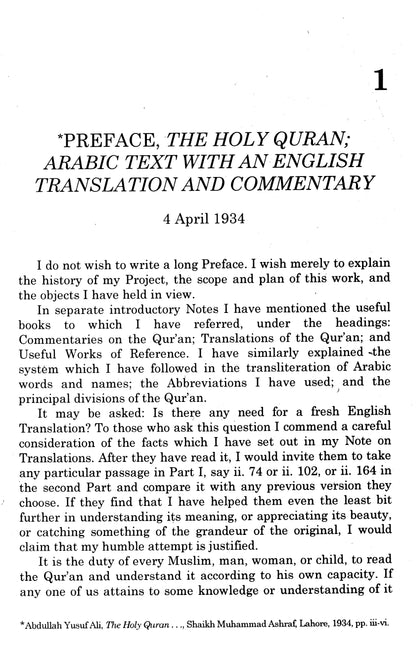 Abdullah Yusuf Ali's Notes On The Quran  [English]