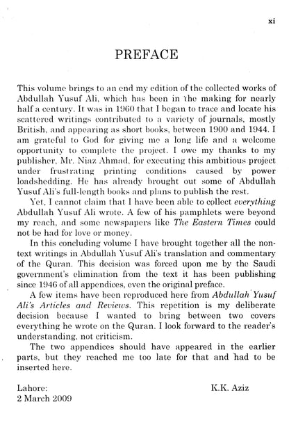 Abdullah Yusuf Ali's Notes On The Quran  [English]