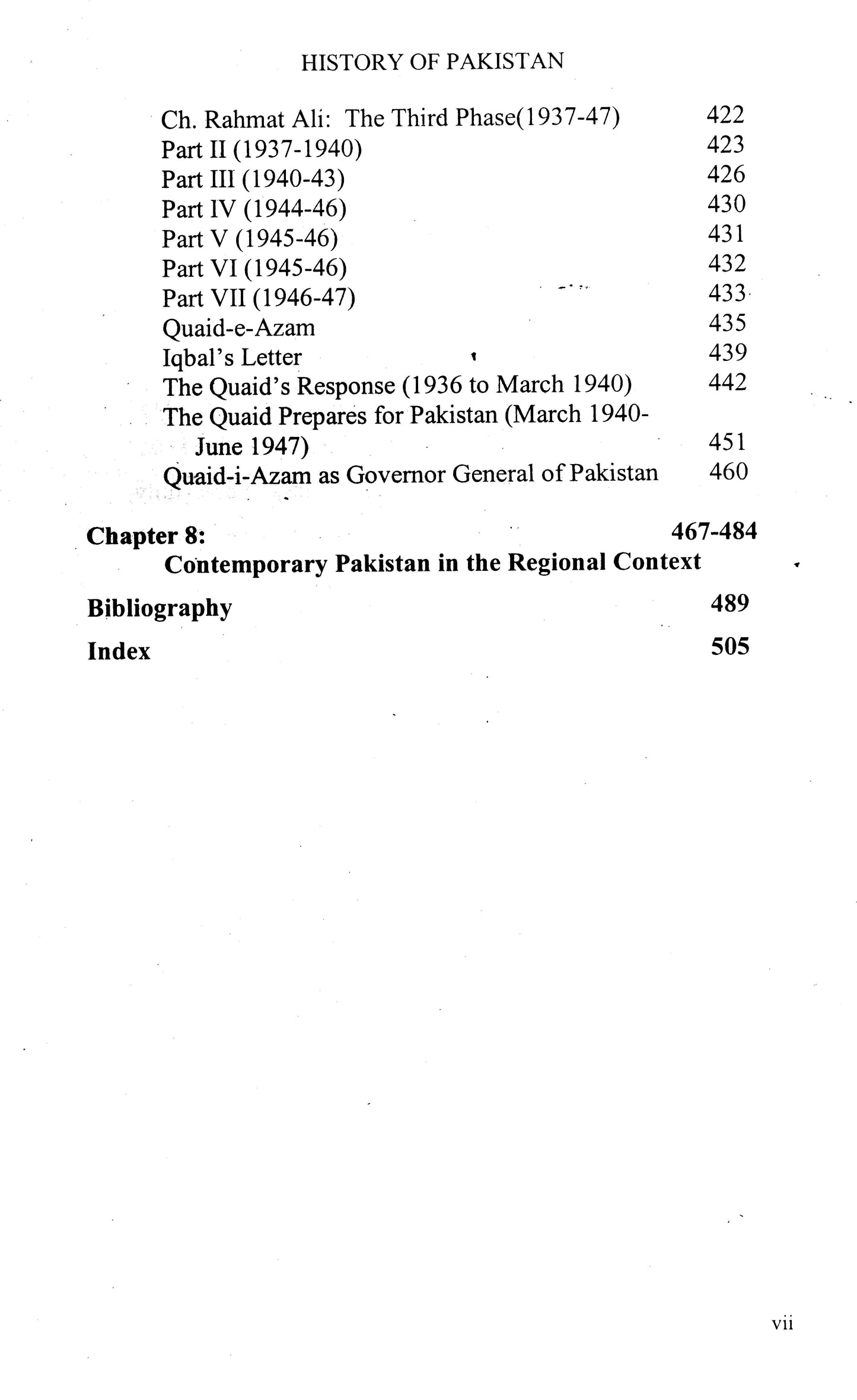 History Of Pakistan  [English]