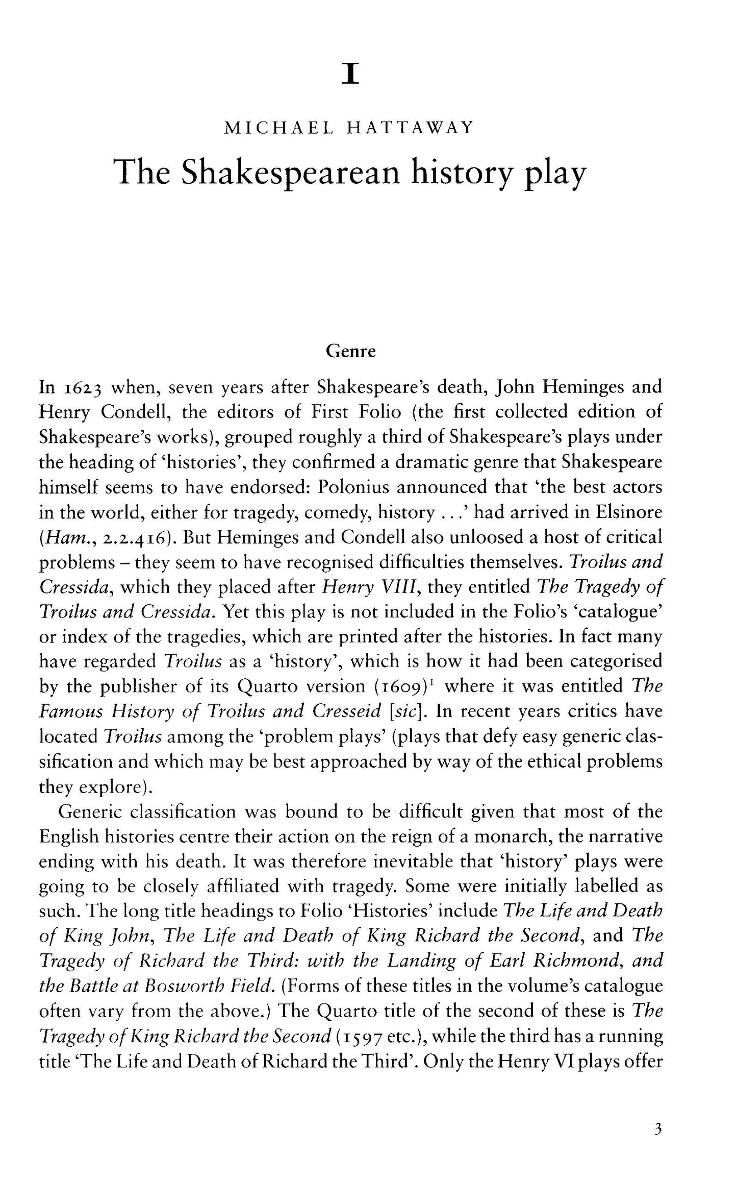 The Cambridge Companion To Shakespeare's History Plays - Micheal Hattaway[English]