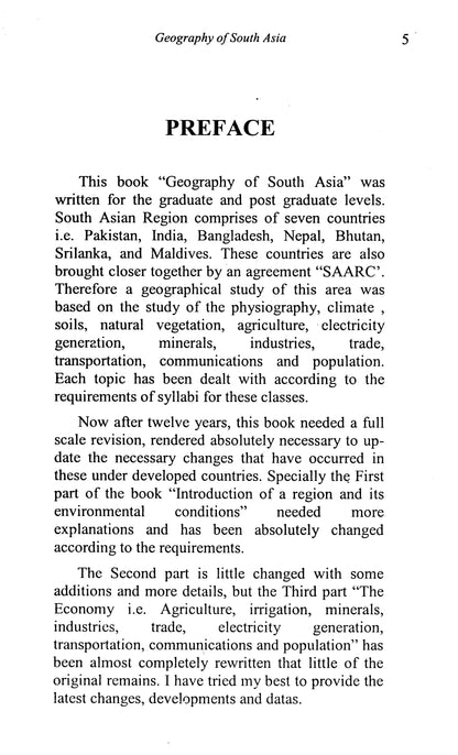 Geography Of South Asia  [English]