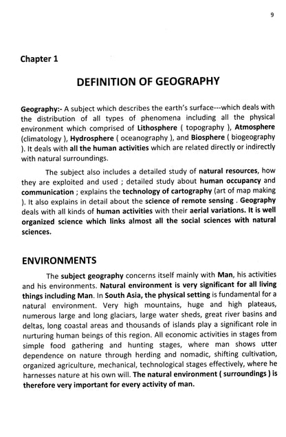 Geography Of South Asia   -  [English]